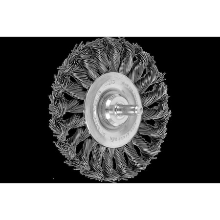 Pferd Mtd Knot Wheel, .020CSWre, 1/4"Shnk, 3-1/4 82947